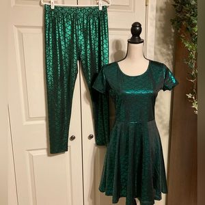 Spade hill dress / tunic with leggings size large